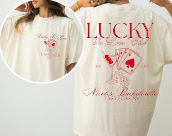 Custom Las Vegas Bachelorette Shirt Vegas Customized Social Club Bachelorette Party Shirt Casino Themed Cocktail Bach Shirt Bridesmaid Gifts