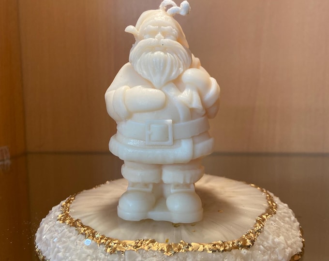 Santa Claus candle, with Christmas scent, handmade