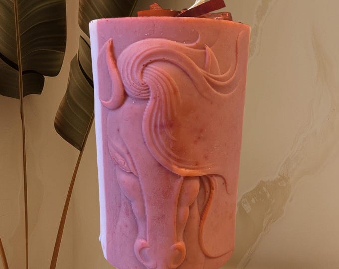 Fire Horse Candle, Handmade