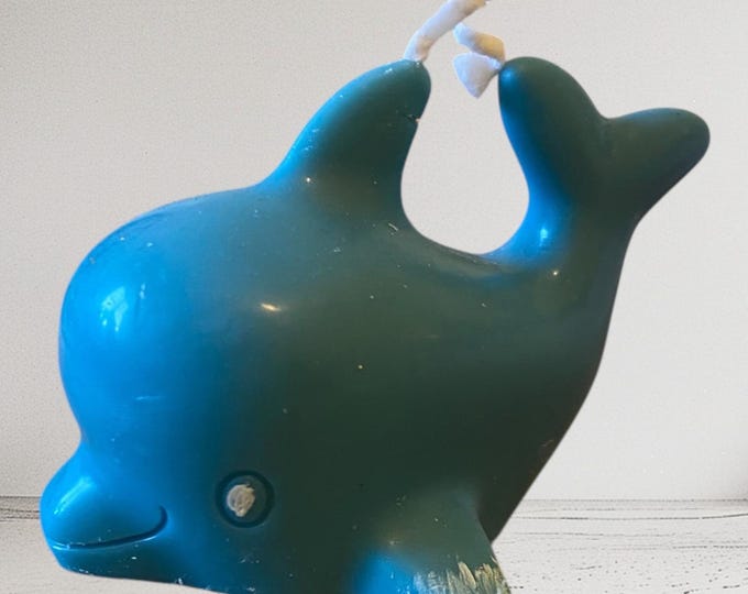 Dolphin candle, soy wax handmade