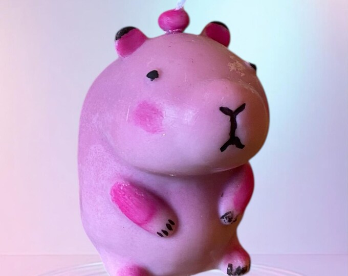 Candle Capybara,soy wax, handmade