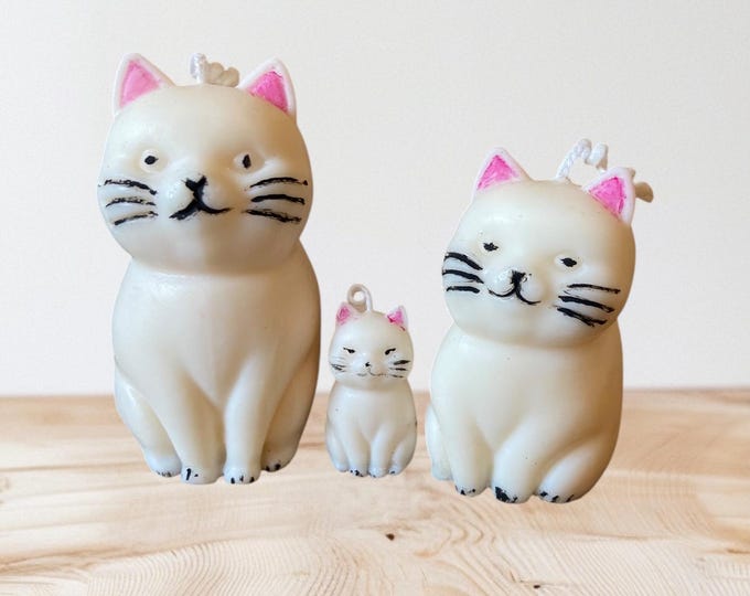 Cats family candle,soy wax handmade