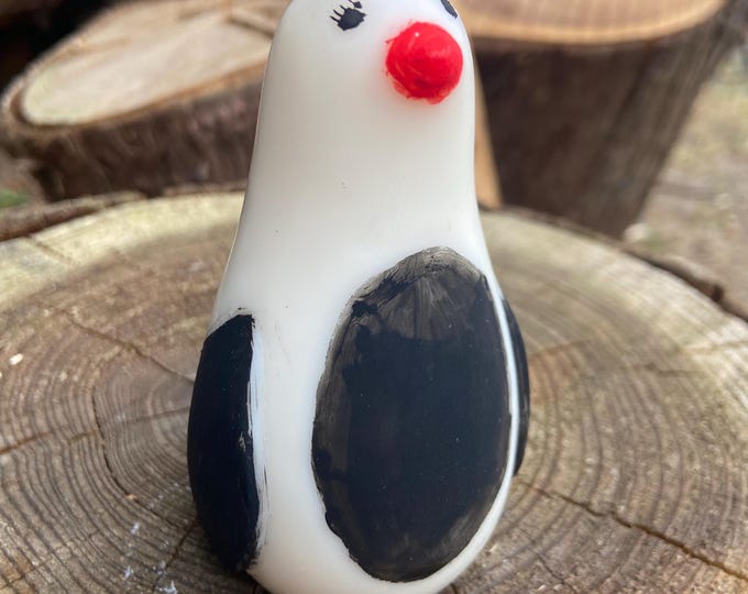Penguin candle soy wax handmade