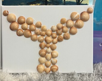 Mermaid Tail Shell Wandkunst