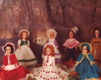 Miss Valentine, Booklet 3, Crochet patterns will fit 7-1/2 dress me dolls