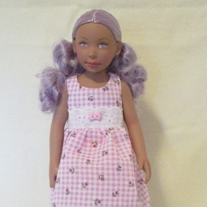 Purple sundress made to fit 12 inch Leeann and Friends dolls