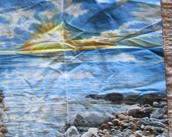 Quilt panel of ocean scenery by Timeless Treasures, 2016