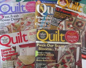 5 Quilt Magazines, 2007 and 2008