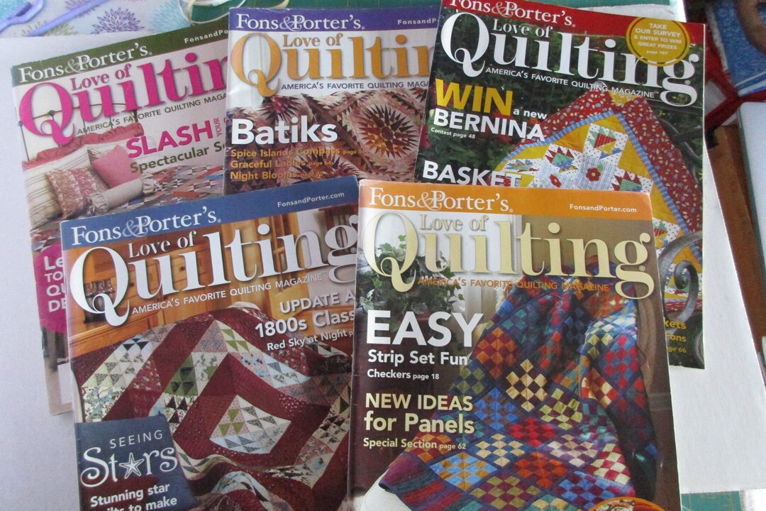 5 Fons and Porters Love of Quilting Magazines, 2007 - Etsy