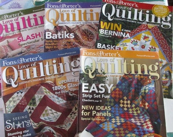 5 Fons and Porters Love of Quilting Magazines, 2007