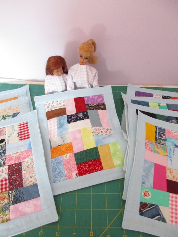 ミニパッチワークキルト、9 x 7インチ、11.5インチのファッション