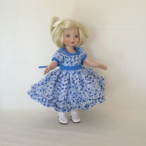 Summer in Blue made to fit Tonner 10 inch dolls, resized from Heritage Doll Fashions Patterns
