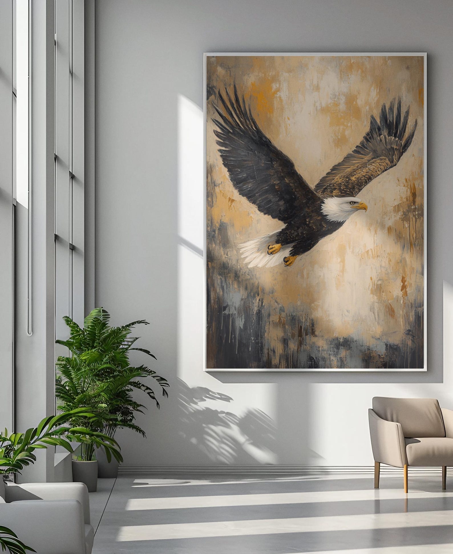 Bald Eagle Canvas Print American Wildlife Wall Art Patriotic Freedom ...