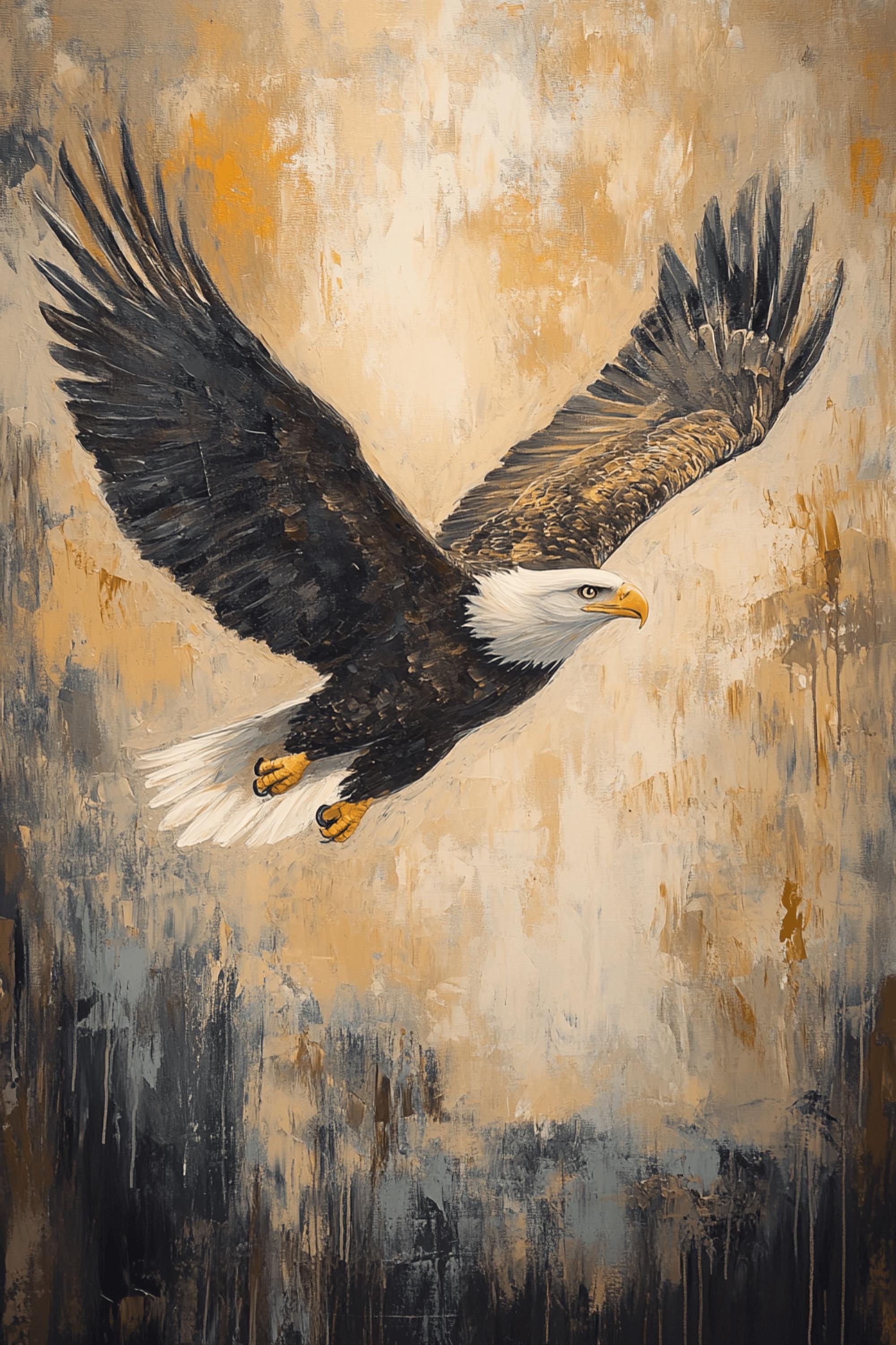 Bald Eagle Canvas Print American Wildlife Wall Art Patriotic Freedom ...