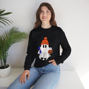 Halloween Energy Drink Sweatshirt, Spooky Holiday Crewneck, Cute Halloween Jumper, Festive October Sweatshirt, Fun Halloween Pullover,