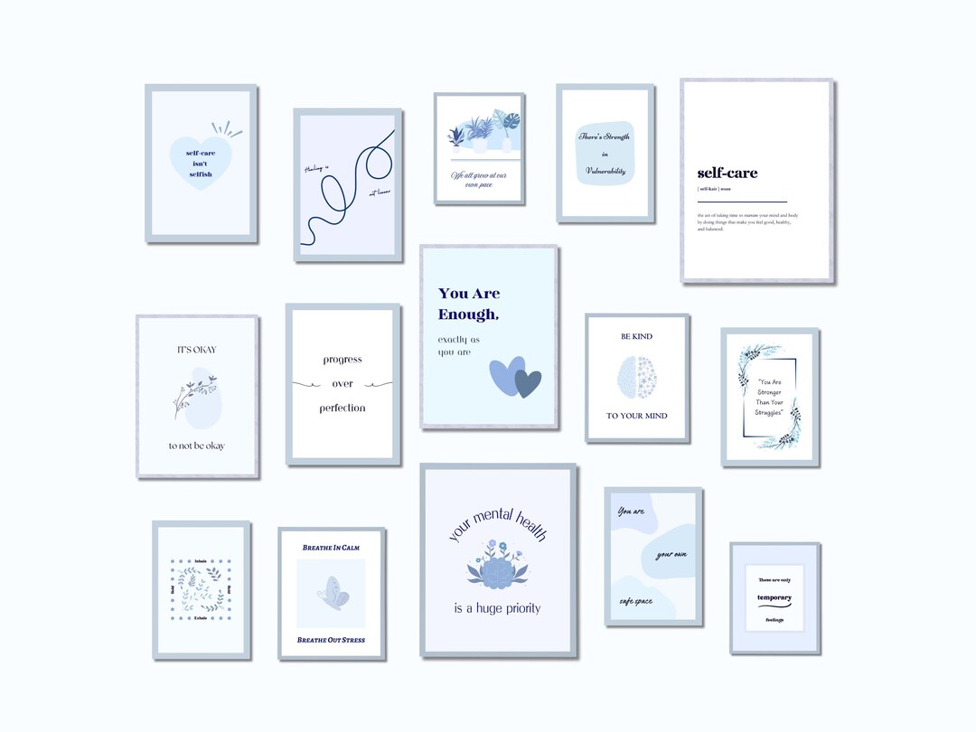 25 Mental Health Posters for Office, Printable Therapy Office Decor ...