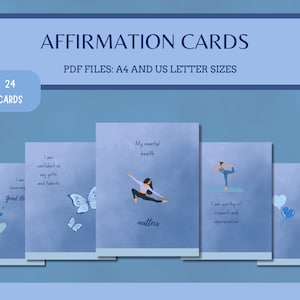 Cartões de Afirmação para Download, Afirmações Positivas para Imprimir, Cartões de Citações Positivas para Imprimir, Citações Inspiradoras, Pacote de Cartões de Encorajamento