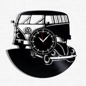Personalisierte Auto Wanduhr 12 &quot;aus Vintage Schallplatte, Auto Wanddekor, moderne Wanddekoration, Idee Wohndekor, tolles Geschenk