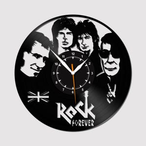 Rock Music Vinyl Record Wall Clock: Modern Home Decor