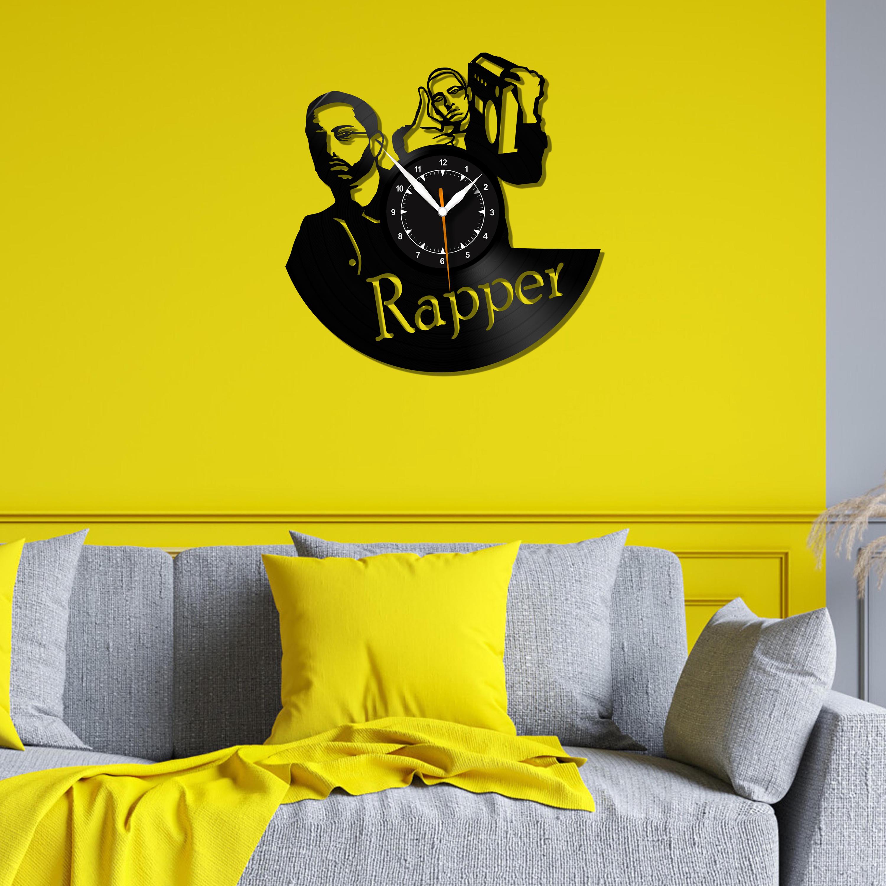 Personalized Rapper Vinyl Record Wall Clock - Modern Home Decor - Etsy