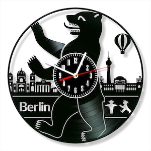 Berlin Schallplatten Wanduhr: Modernes Wohndekor Geschenk