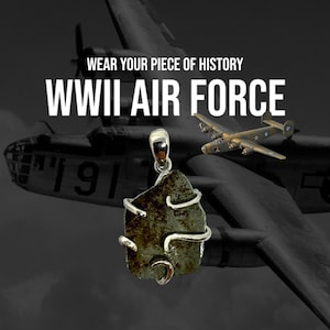 RARE! Original WWII 8th Air Force B-24 Liberator Aircraft Metal 1942-1945 Military Pendant Wearable History Collection Vintage Gift (C.O.A.)