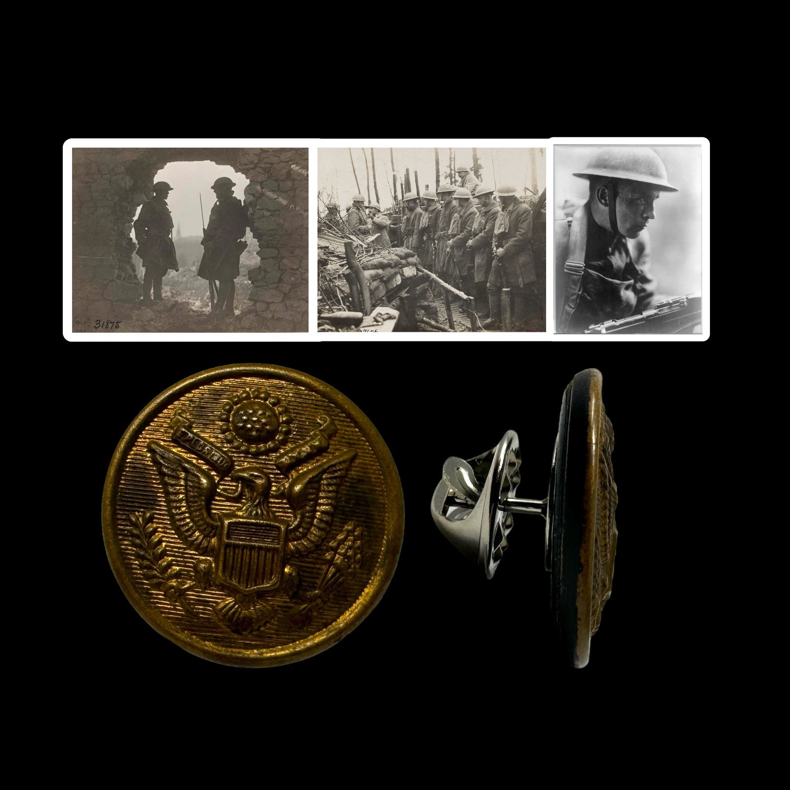 83 WWII US ARMY 30s 40s U.S. エンブレム ピンバッチ 83 WWII USAAF