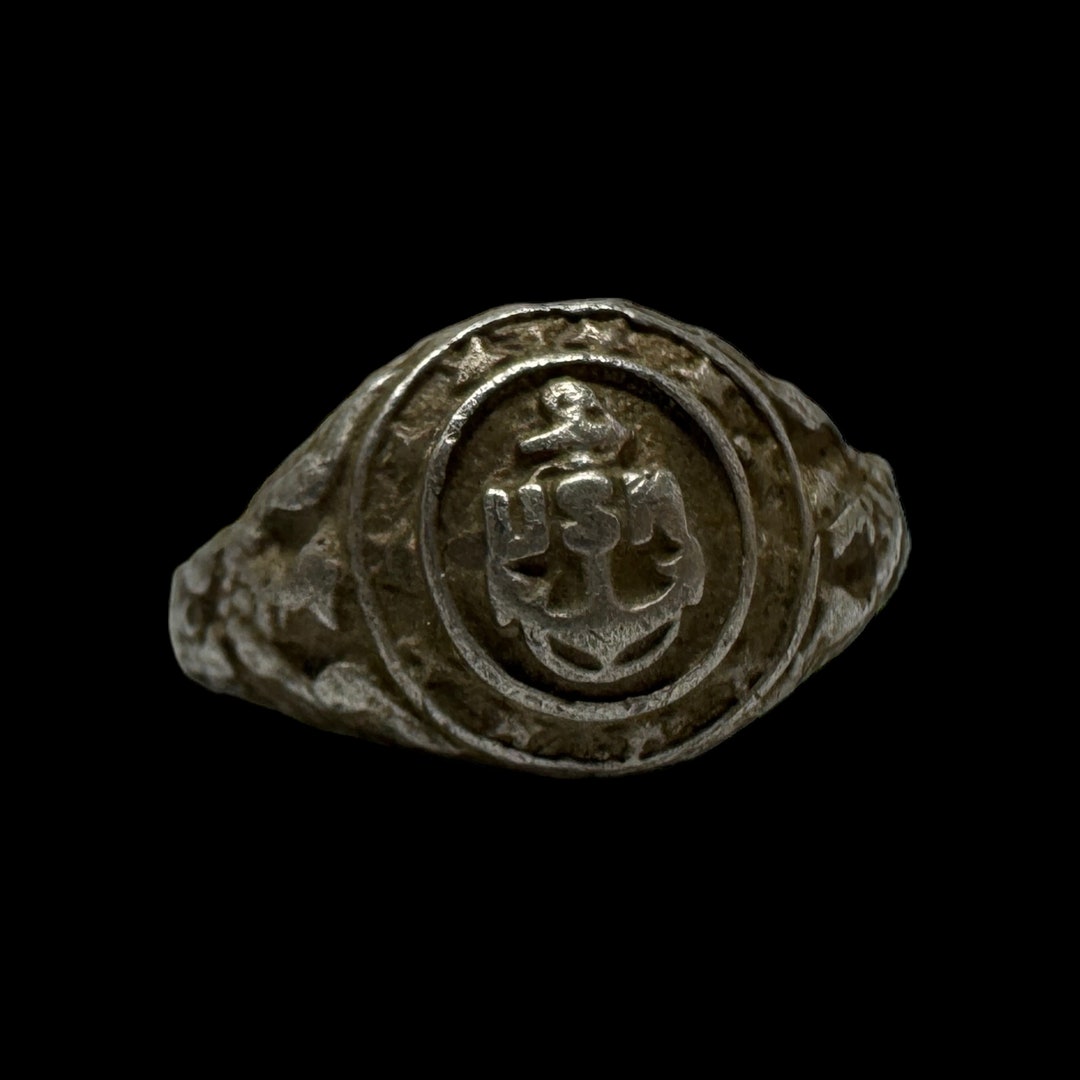 1945年 US.NAVY ヴィンテージスプーンリング　23号 Vintage US navy spoon ring/ヴィンテージUSNスプーンリング
