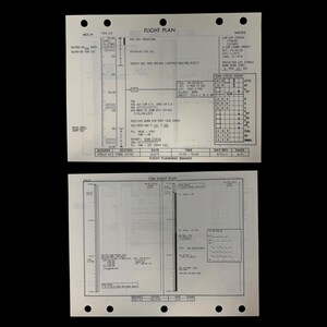 Autentisk 1972 Apollo 16 Command Service Module Astronaut & Mission Control Begagnad Flight Plan Document Rymdhistorisk Gåva (med C.O.A.)