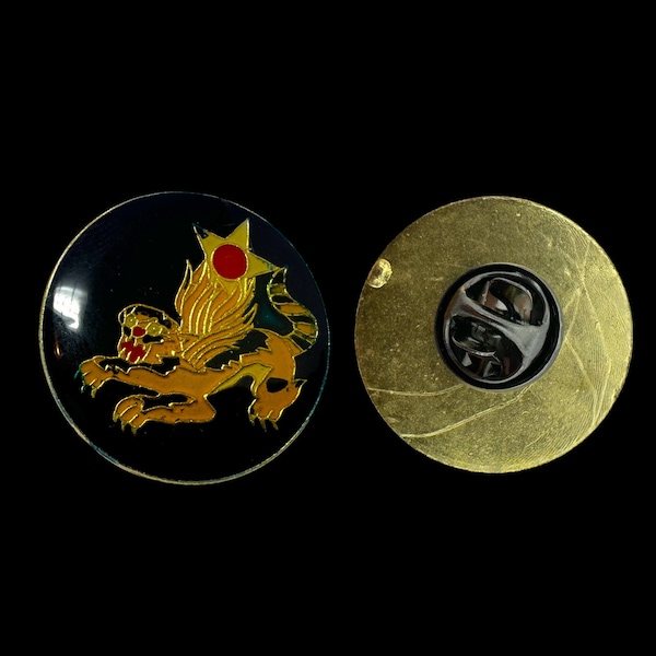 Rare Vintage Flying Tigers Enamel Lapel Pin: 14th Air Force