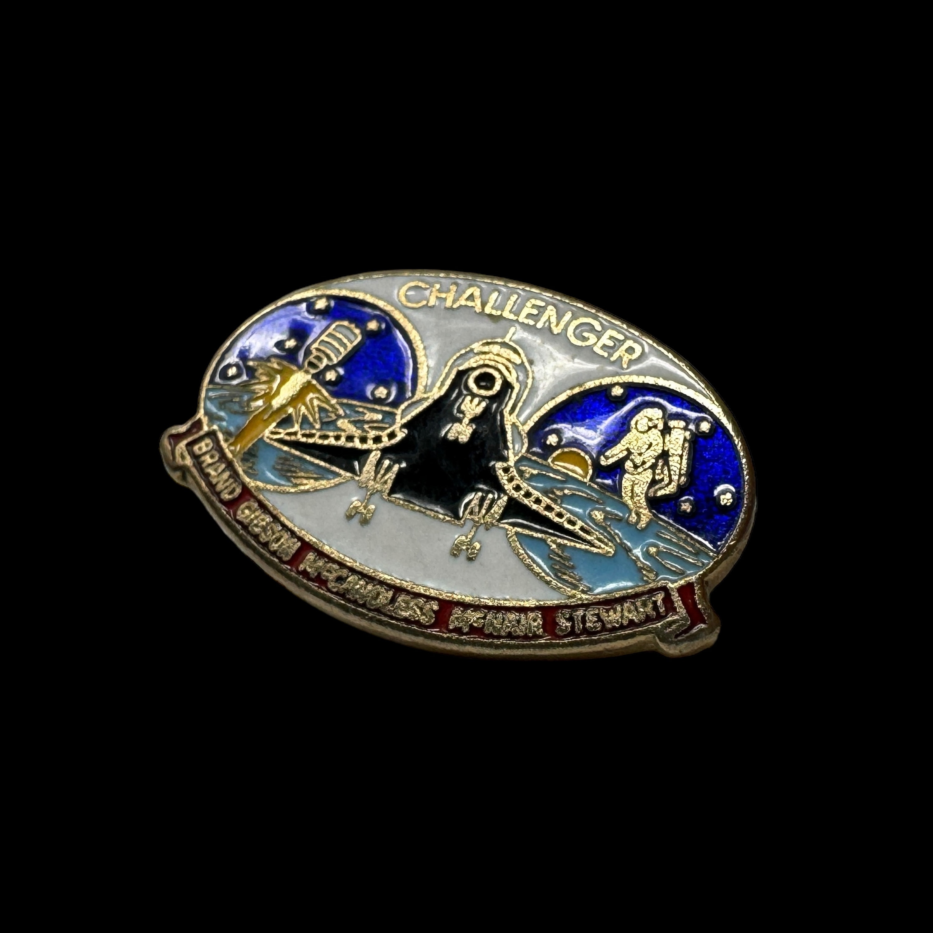 Sts Service Pin Rare 1990 NASA STS-41 Discovery Mission Pin: Vintage Space Collectible ...