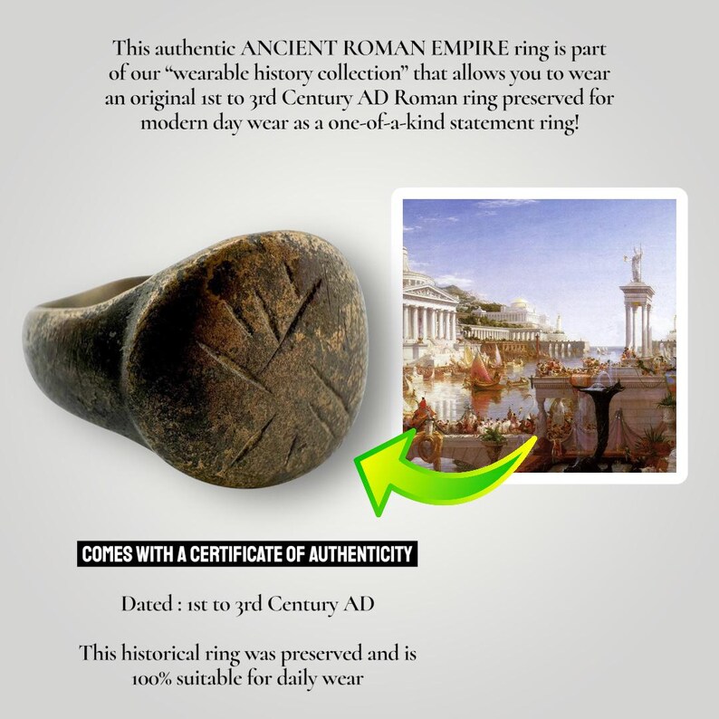 Acient Rome Rings Ancient Roman Ring, Size 5 – Wearable History, 1st-3rd Century AD (C.O ...