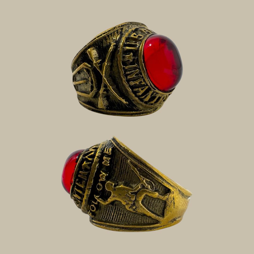 Vintage 1960's Army Ring - Etsy