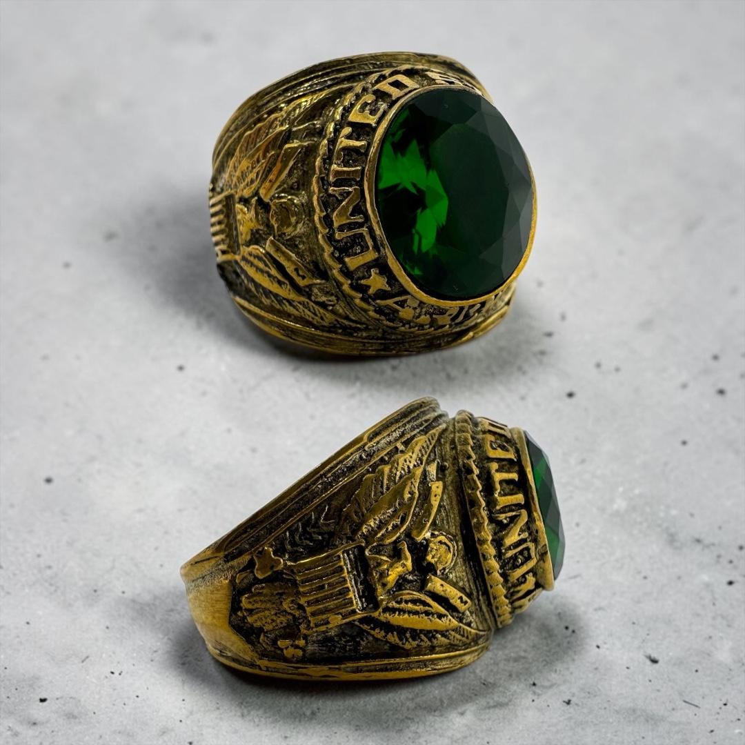Vintage 1960's Army Ring - Etsy
