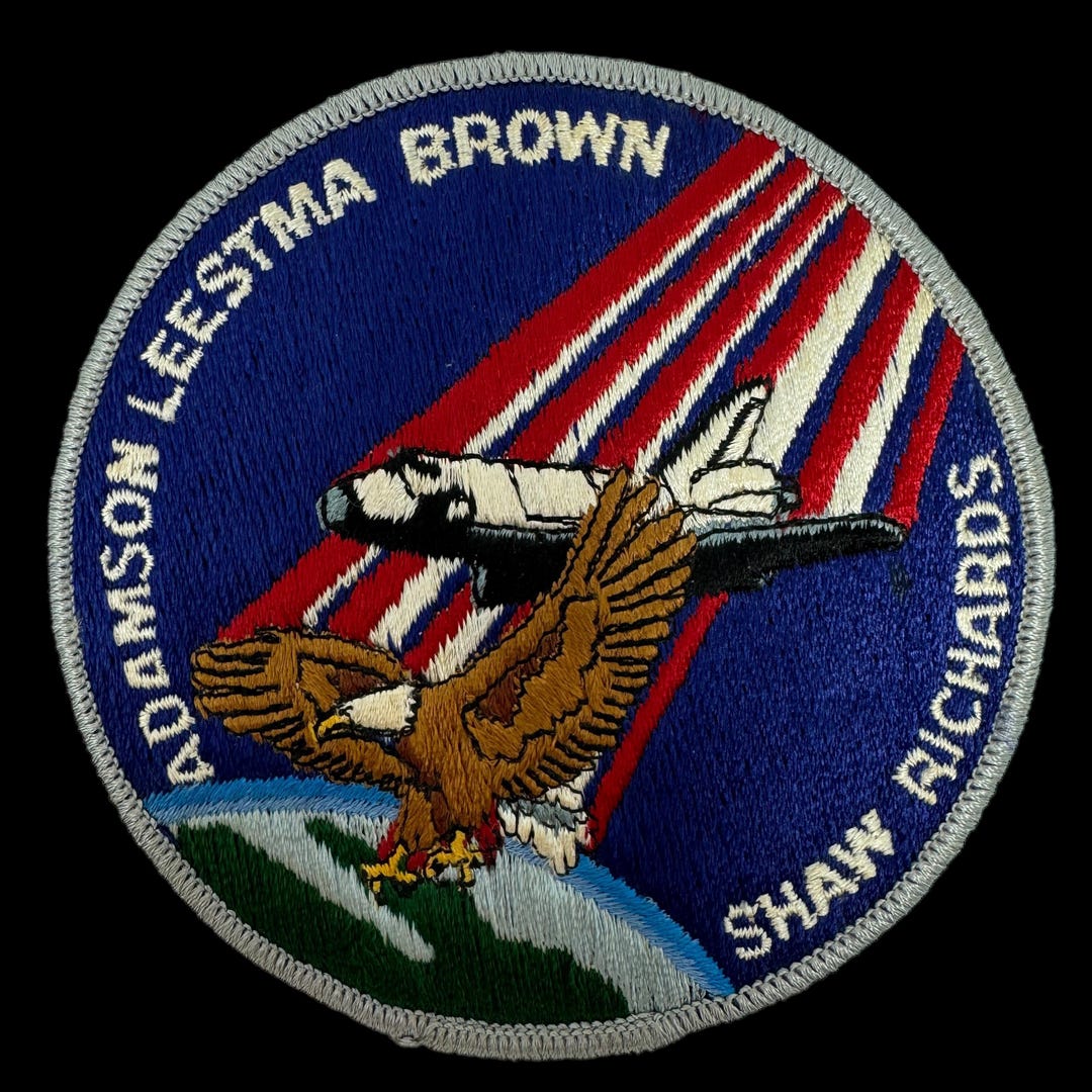 Original NASA Space Shuttle Columbia STS-28 Mission Patch 1989 Vintage ...