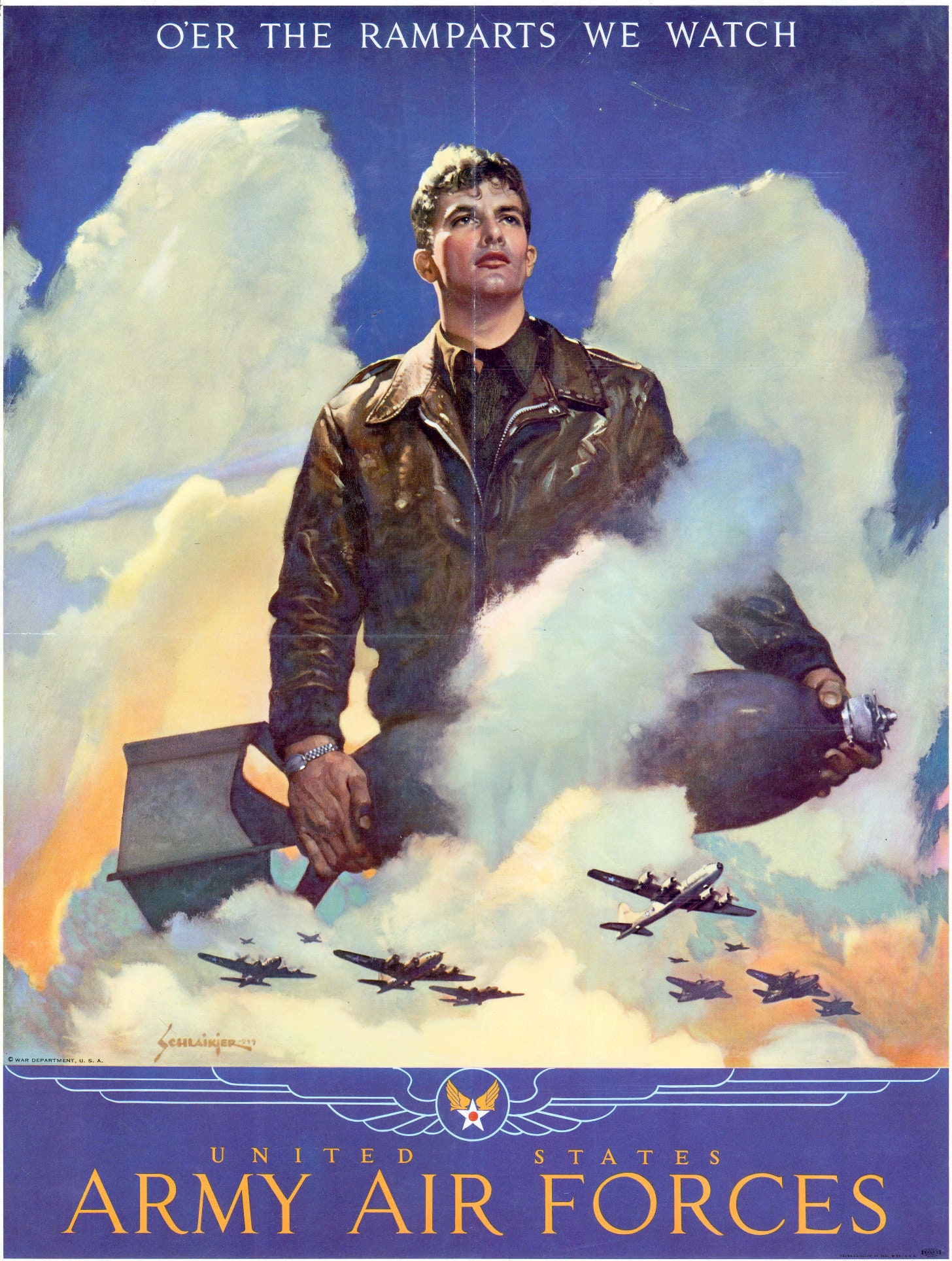 ★１９７０年代＊アメリカ軍＊空軍＊３インチ＊シニア・エアクルーＷＩＮＧ章（実物） RARE! Original WWII 1941-1945 United States Air Force
