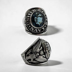 Vintage Us Navy Ring - Etsy