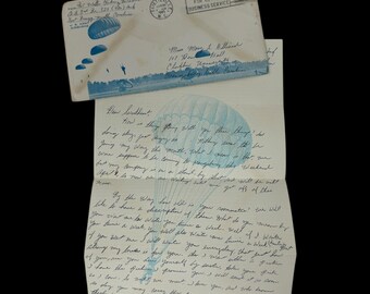 Rare 1965 US 82nd Airborne Paratrooper Letter - Fort Bragg History Gift (C.O.A.)