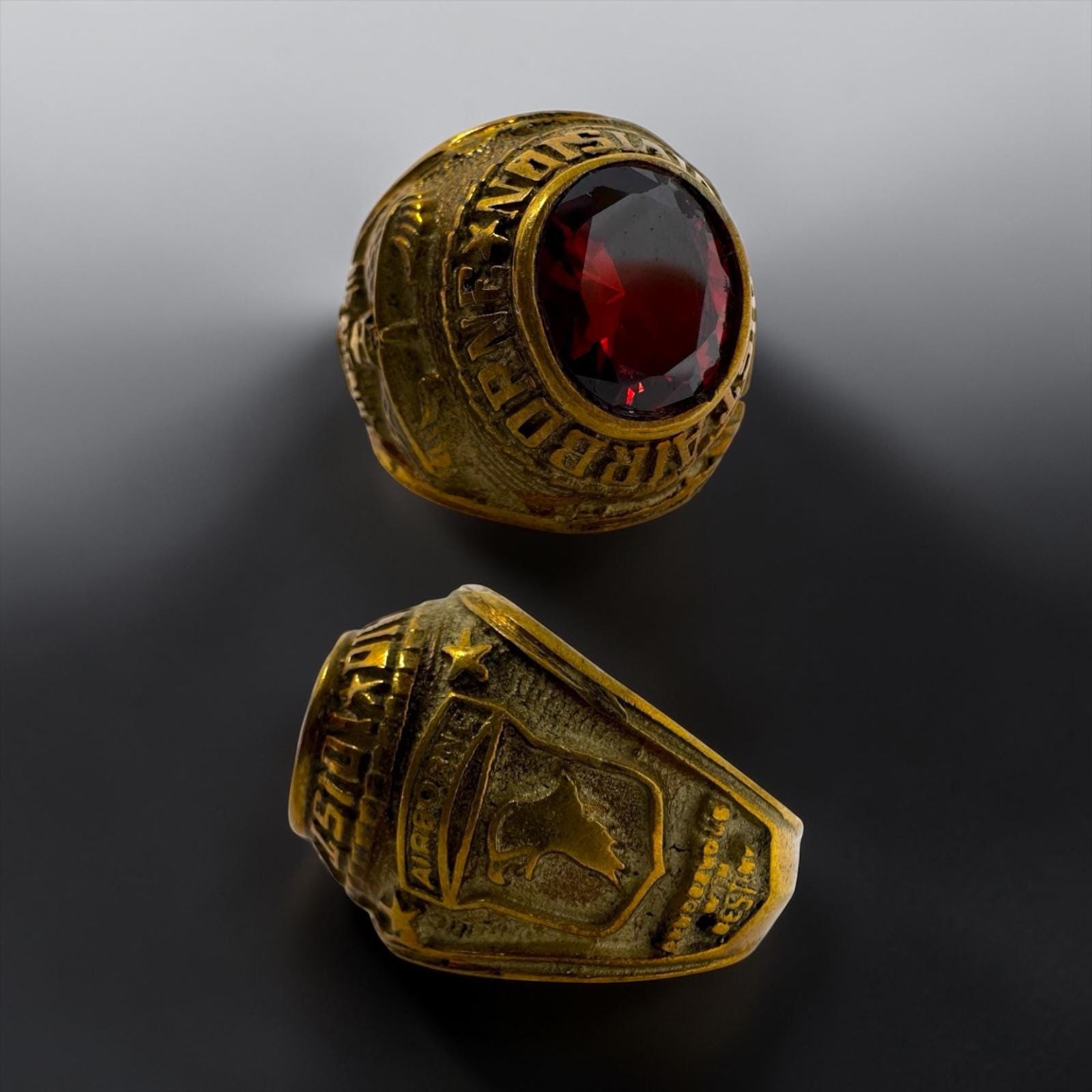 Vintage 1960's Army Ring - Etsy