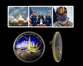 Rare 1988 NASA STS-26 Space Shuttle Discovery Mission Pin (with C.O.A.)