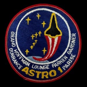 Original NASA Space Shuttle Columbia STS-35 Mission Patch 1990 Vintage Astronaut Collectible Rare Space History Unique Gift (with C.O.A.)