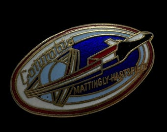 Vintage 1982 NASA Space Shuttle Columbia STS-4 Mission Pin