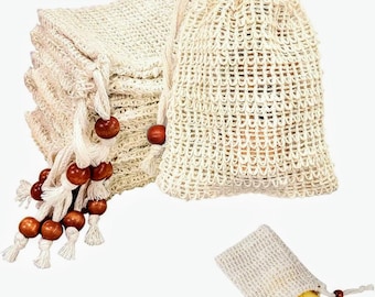 Natural Sisal Soap Bag: Eco-Friendly Exfoliating Washcloth.