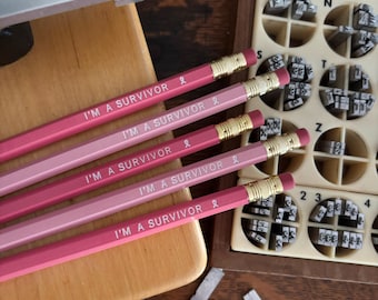 Ich bin ein Überlebender Bleistifte | Vorgestempelte Sets (2er oder 5er Sets)