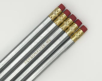 Silber | Custom Buntstifte (5er-Set, 9er-12er-Set)