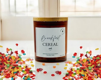 Breakfast Cereal Scented Candle: Fruity Nostalgia