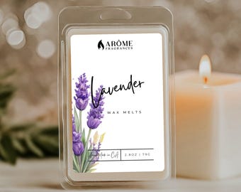 Lavender Soy Wax Melt: Hand Poured Herbal Scent