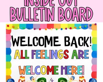 Inside Out Bulletin Board | All Feelings are Welcome Bulletin Board | Motivational Bulletin Board | Back to School Bulletin Board