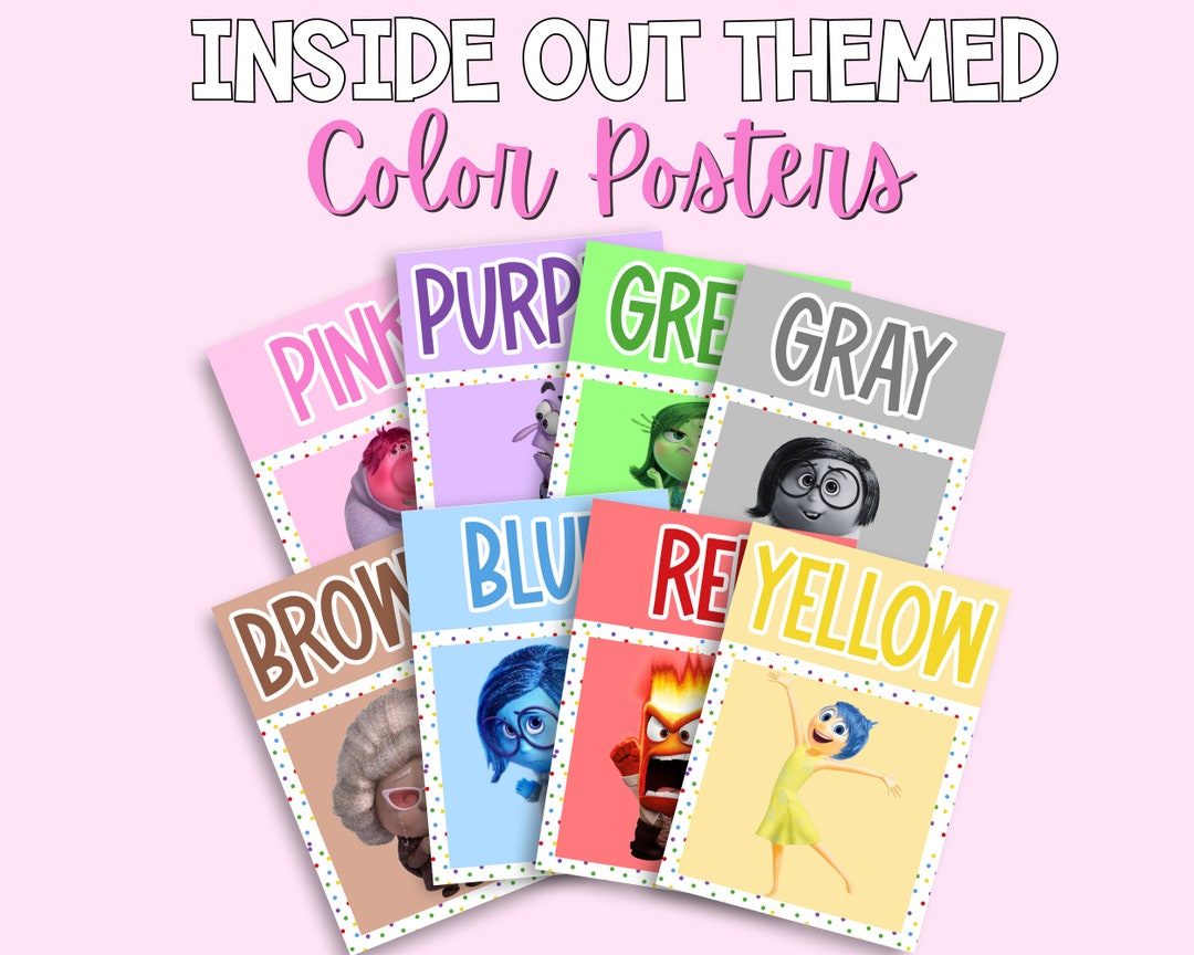 Inside Out Color Posters | Color Posters | Classroom Display | Color ...