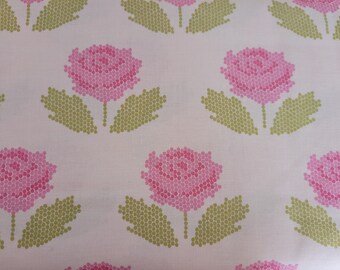 New Dawn - Hexigon Flower - by Citrus and Mint for Riley Blake - Fabric by the yard C9852 - BLUSH